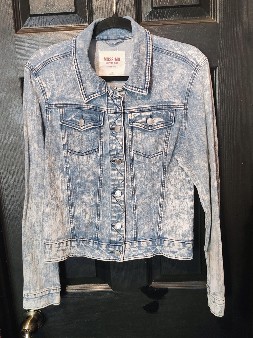 Mossimo Supply Co. Women’s Light Blue Acid Wash Denim Jacket